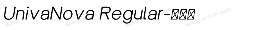 UnivaNova Regular字体转换